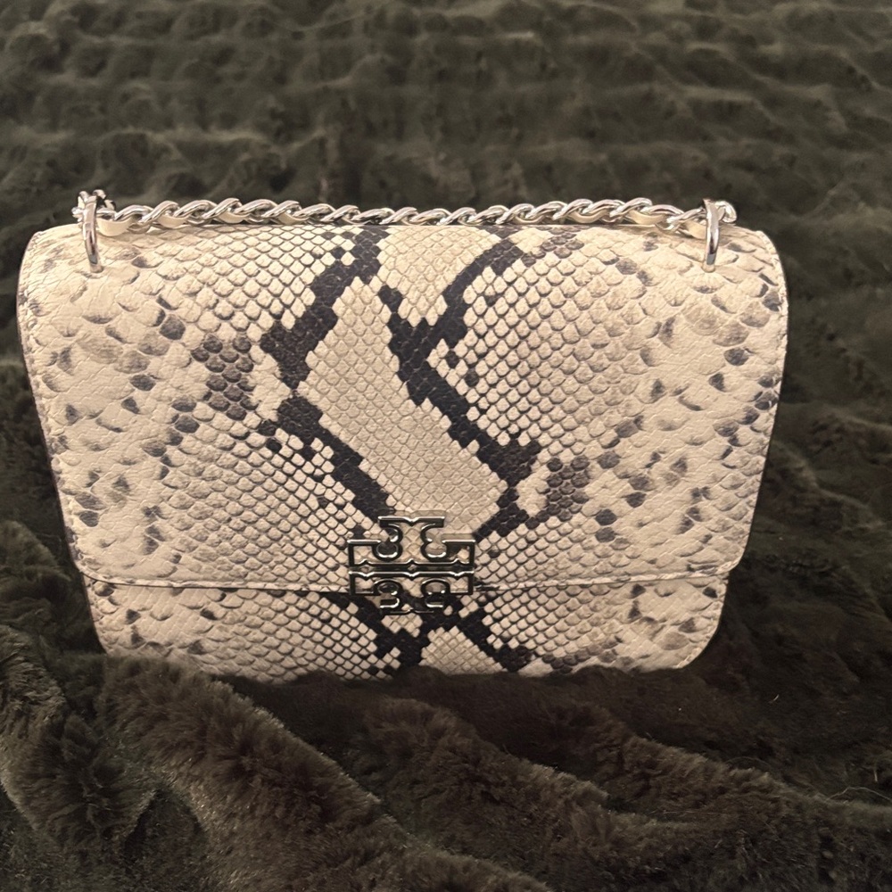 Snakeskin Chain Shoulder Bag
